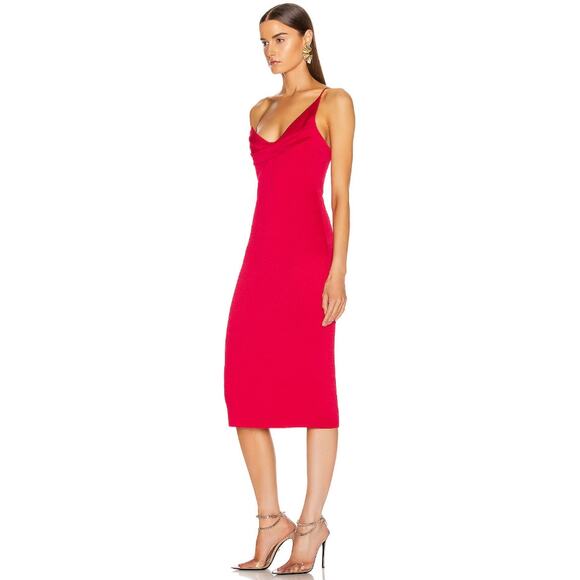 Cushnie Sleeveless Pencil Dress Cerise Size 8 NWT - Picture 3 of 6